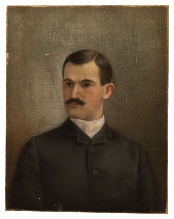 19th C. Portrait of a Man with a Mustache (1 of 10)