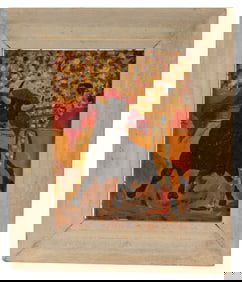 Matador Bull Fighter Scene - Oil Painting