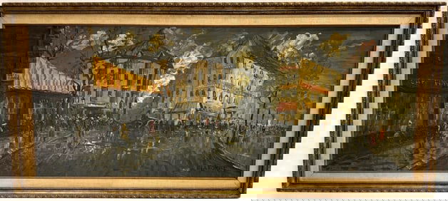 La Foret - Impressionism Cityscape Oil