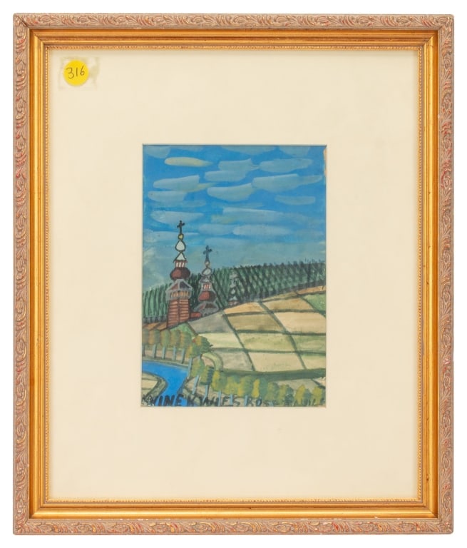 Nikifor Krynicki - Landscape with Church (1 of 7)