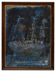 Jonah Kinigstein - "Ghost Ship" Gouache
