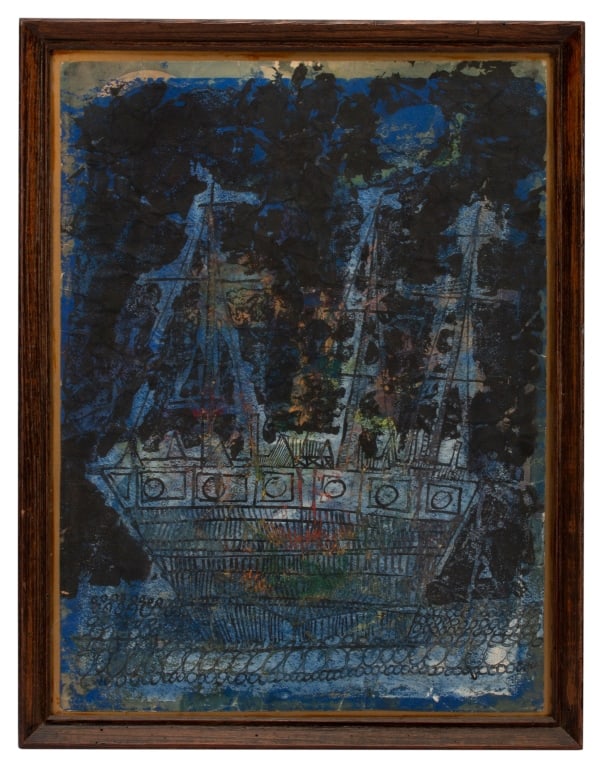 Jonah Kinigstein - "Ghost Ship" Gouache (1 of 10)