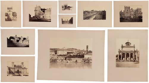 Ten Robert Macpherson Albumen Photos - Rome