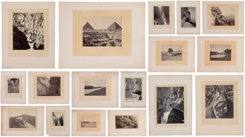 19th C Adolphe Braun Photos - Switzerland & Egypt