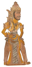 Carved Balinese Polychrome Wood Carving