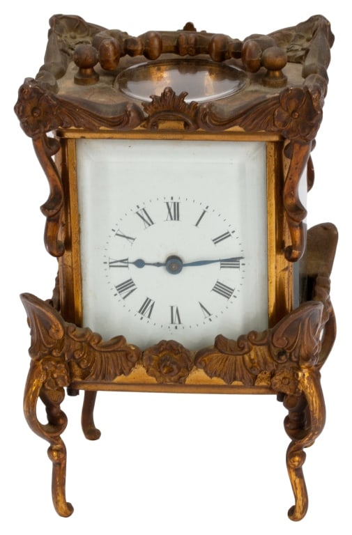 Waterbury Carriage Clock on Decorative Legs (1 of 7)