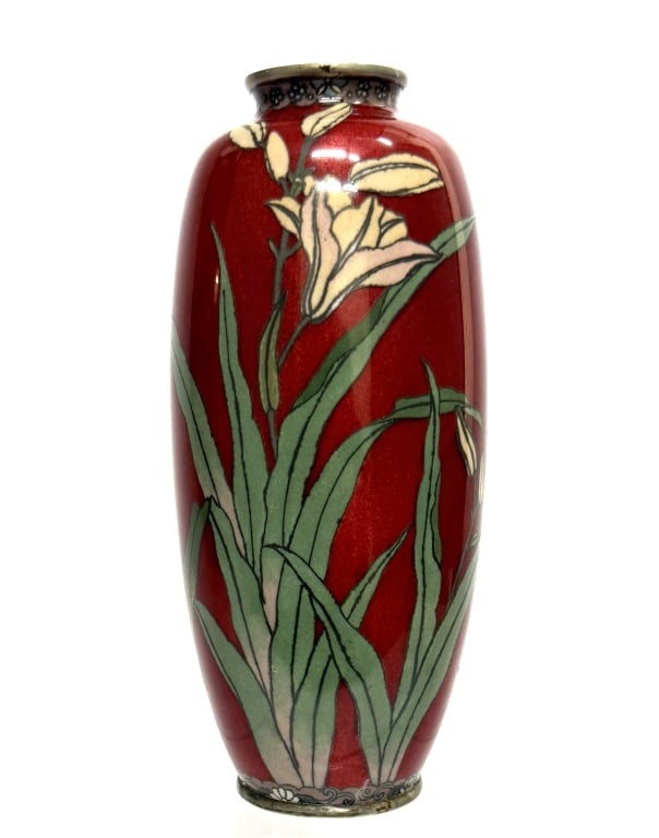 Japanese Meiji Cloisonne / Champleve Vase (1 of 10)