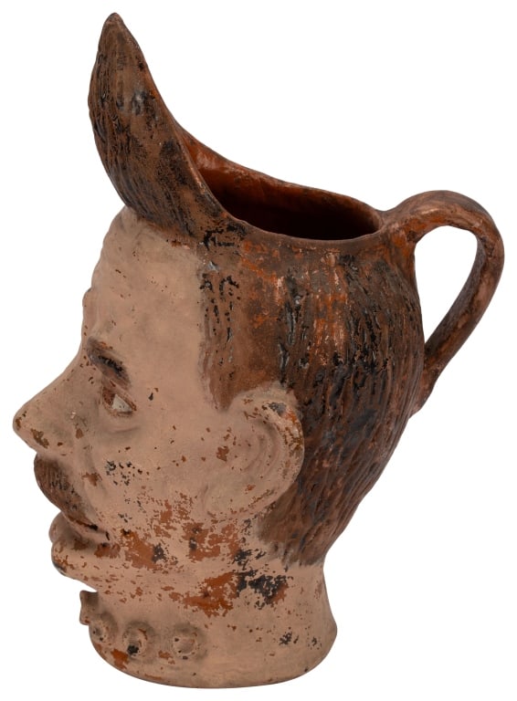 Folk Art Face Jug Pitcher (1 of 9)