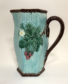 1880 English Majolica Pitcher
