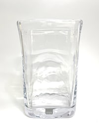 Simon Pearce Art Glass Square Vase