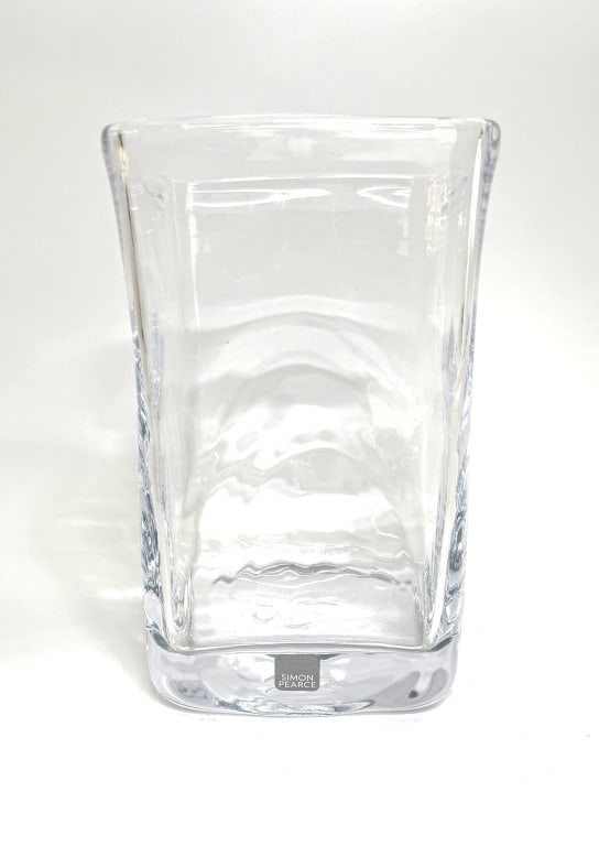 Simon Pearce Art Glass Square Vase (1 of 5)