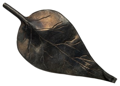 Silver Khmer K. Seng Figural Leaf Barrette