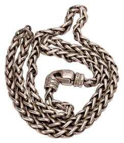 David Yurman Sterling Wheat Chain Necklace