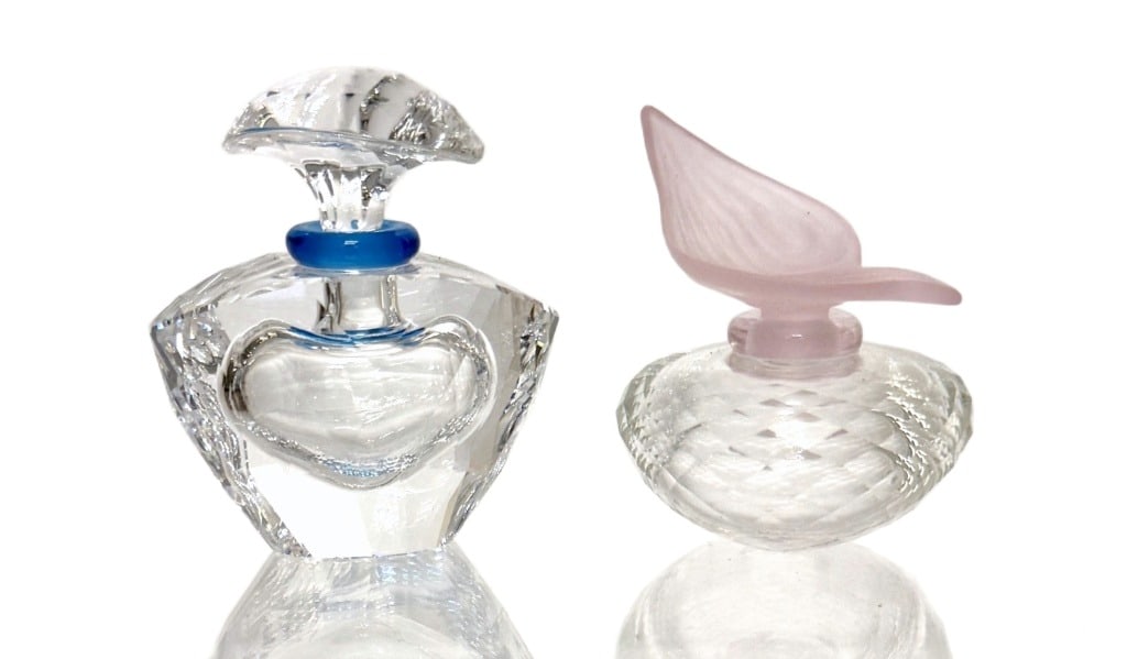 Swarovski Pink & Blue Flacon Perfume Bottles (1 of 5)