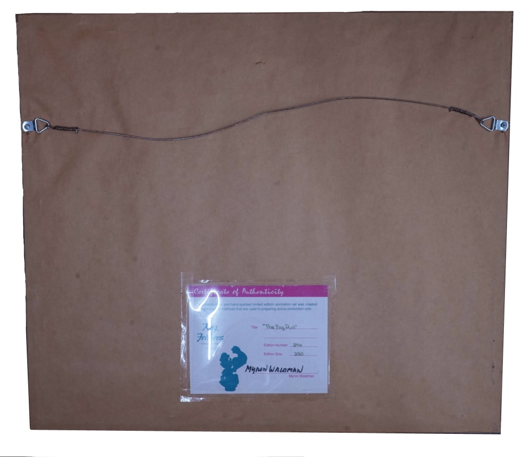 Popeye "The Big Pull" Signed Animation Cel - 2