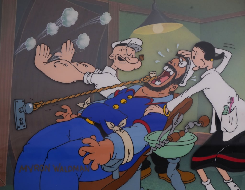 Popeye "The Big Pull" Signed Animation Cel - 3