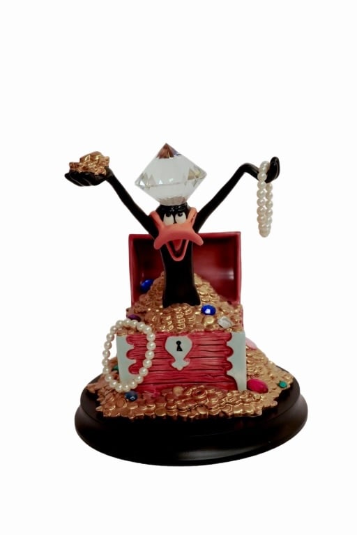 Goebel "Mine, Mine, Mine (Ali Baba Bunny)" Figure: Item/Description: This limited edition?porcelain?figurine was manufactured by the German brand?Goebel?in 1997 as part of their Warner Bros. Spotlight Collection. It features the character?Daffy Duck?i