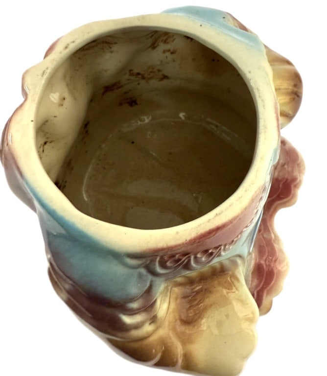 1950s Bisque Ceramic Teddy Bear Cookie Jar - 7