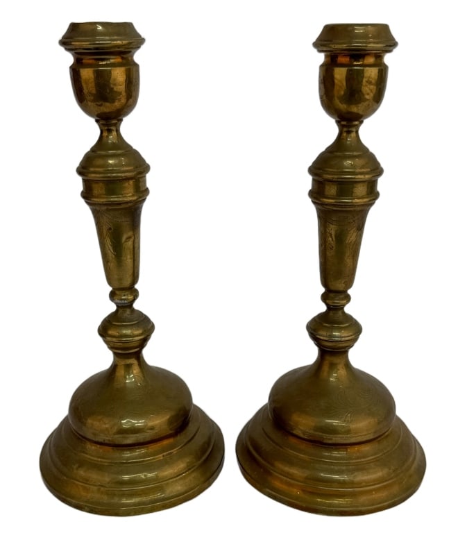 Marcin Jarra Brass Candlestick Pair (1 of 7)