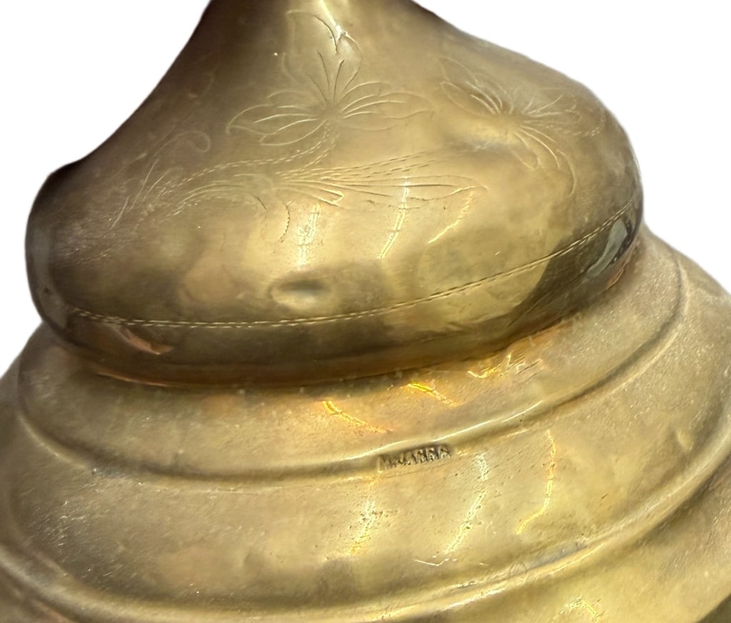 Marcin Jarra Brass Candlestick Pair - 7