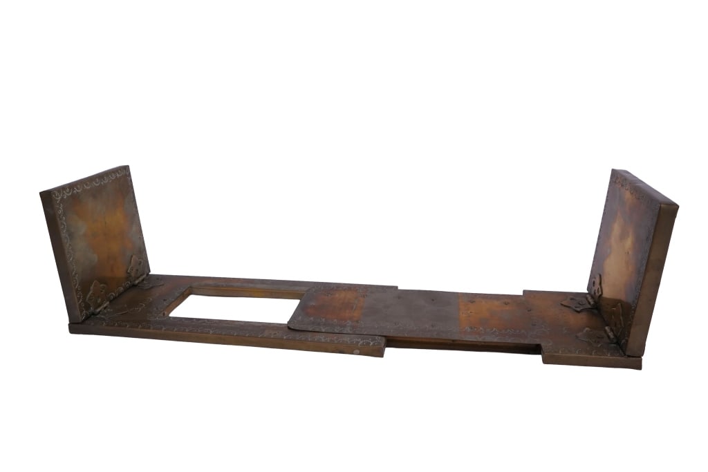 Antique Adjustable Brass Book Slide - 6