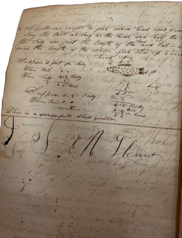 Early 19th c. Handwritten Arithmetic Manuscript - 7
