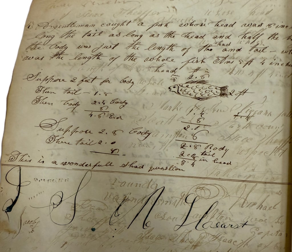 Early 19th c. Handwritten Arithmetic Manuscript - 8