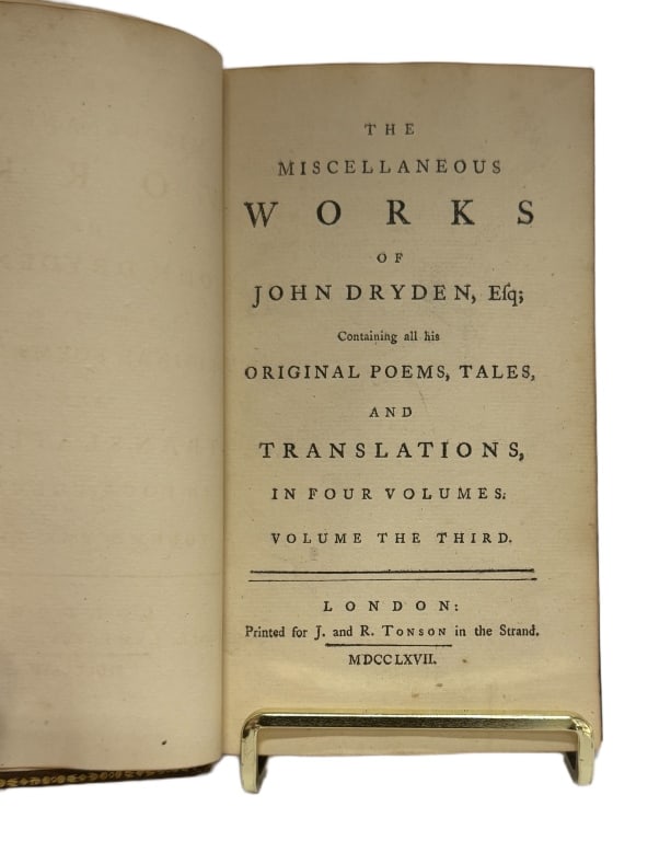1767 The Miscellaneous Works of John Dryden (1 of 9)