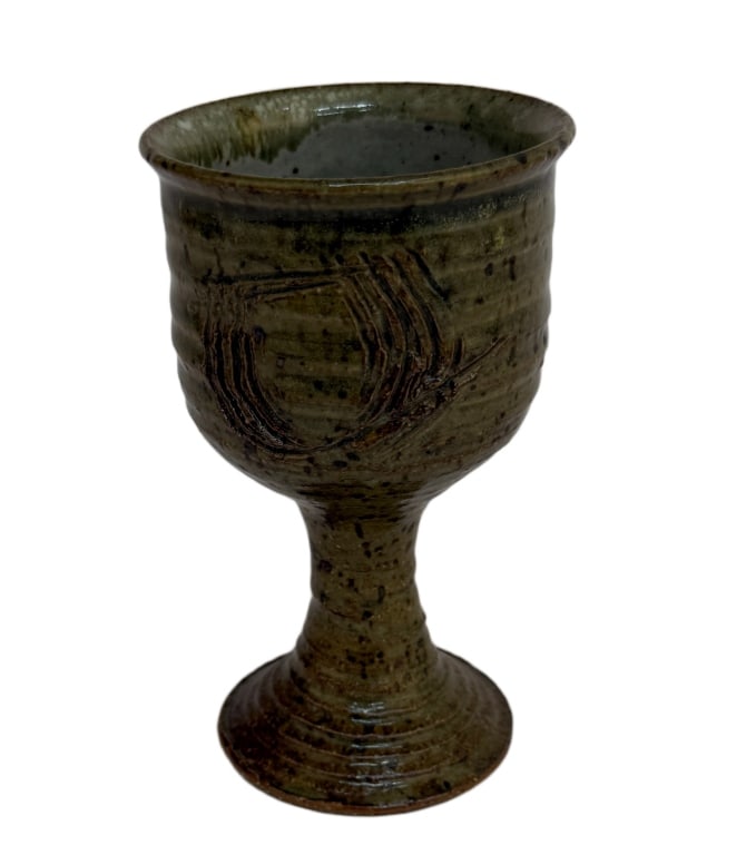Studio Art Pottery Stoneware Goblets - 2