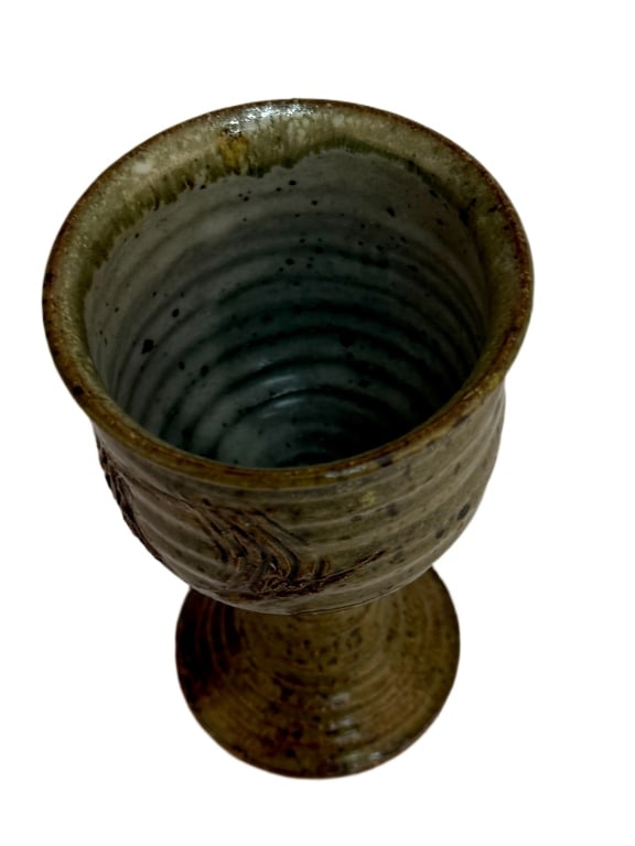 Studio Art Pottery Stoneware Goblets - 4