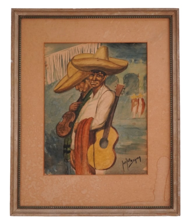Juan Jose Segura - Mariachi Musicians Watercolor (1 of 8)