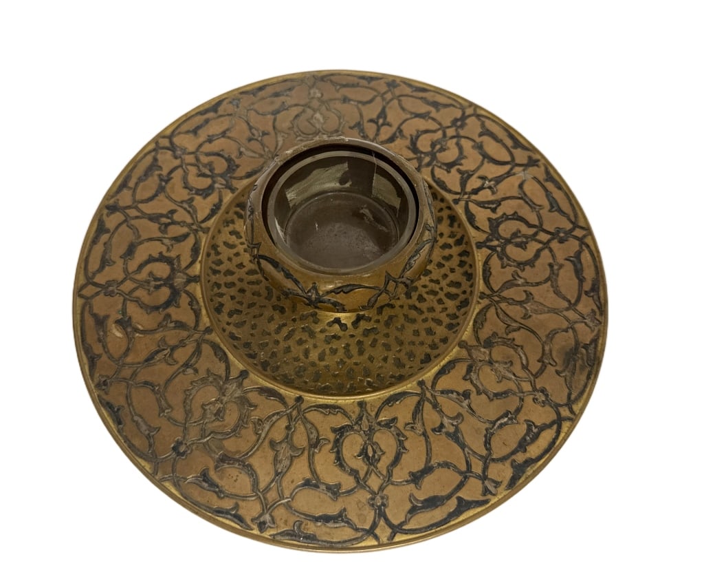 Middle Eastern Brass Candle Holder - 2