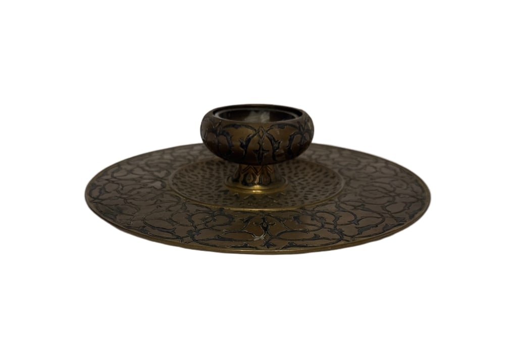 Middle Eastern Brass Candle Holder - 3