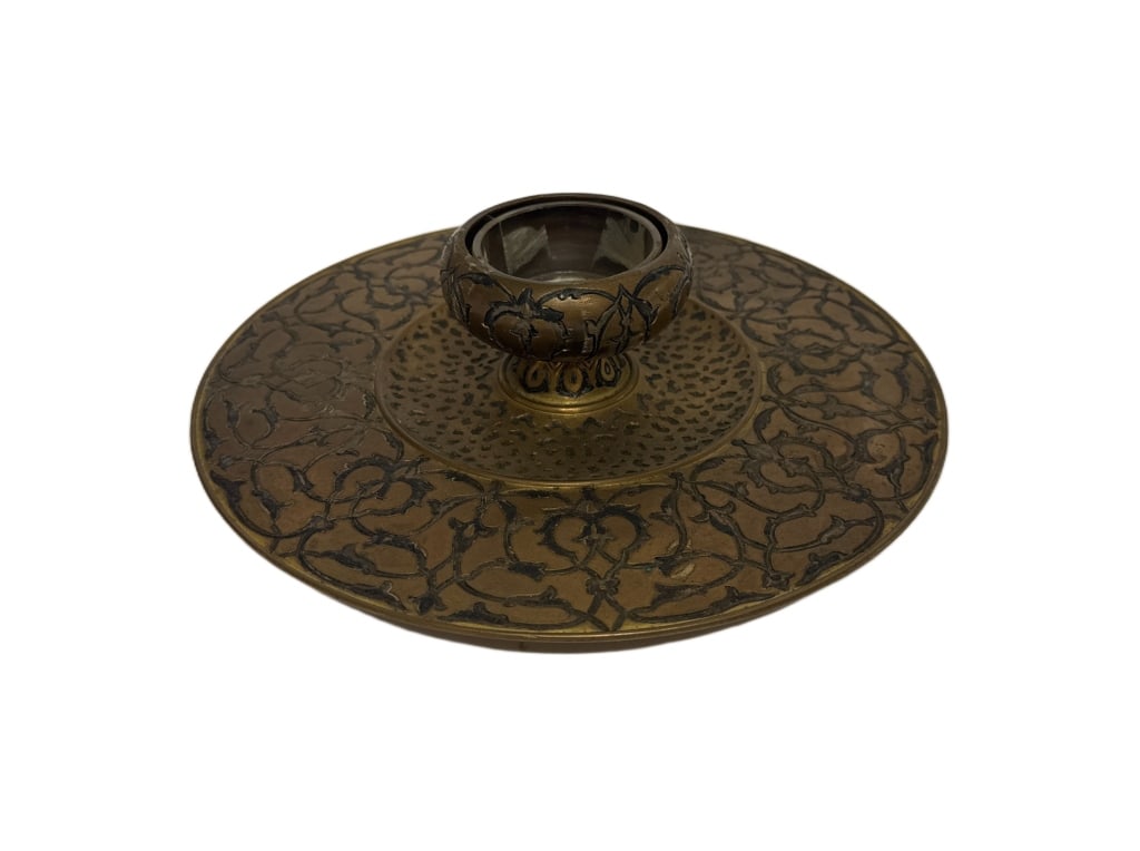 Middle Eastern Brass Candle Holder - 6