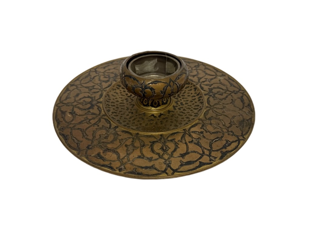 Middle Eastern Brass Candle Holder - 7