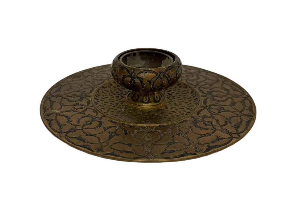Middle Eastern Brass Candle Holder - 8