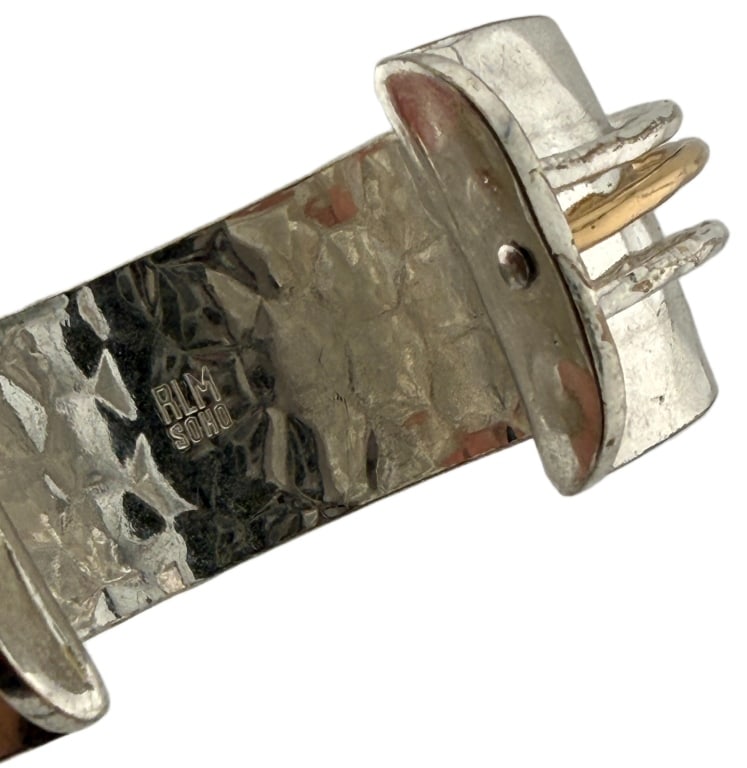 Robert Lee Morris Hammered Silver Plated Cuff - 2