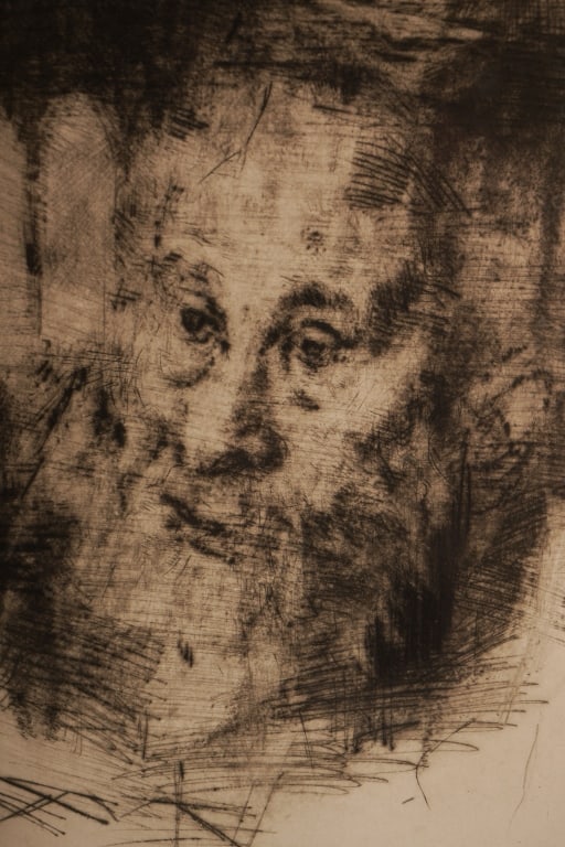 Jack Levine - Ancient Scholar, Signed Etching - 3
