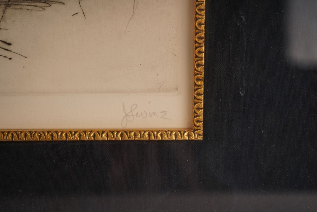 Jack Levine - Ancient Scholar, Signed Etching - 6