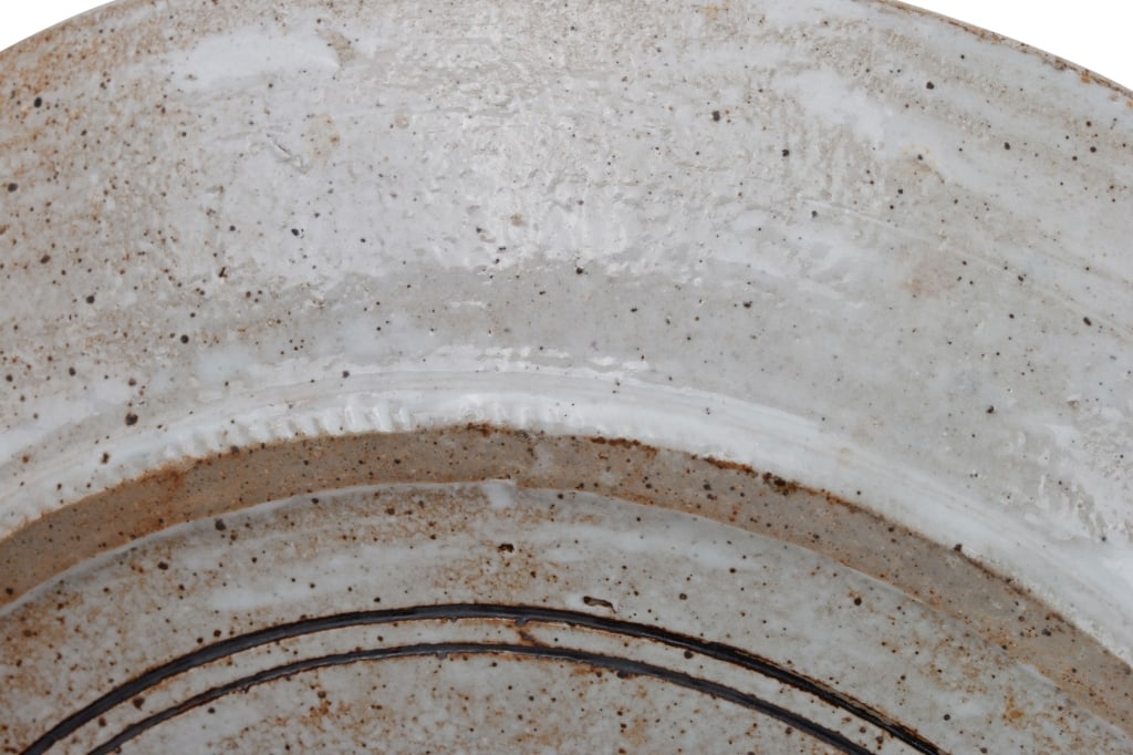 Korean Buncheong-Style Stoneware Dish - 8
