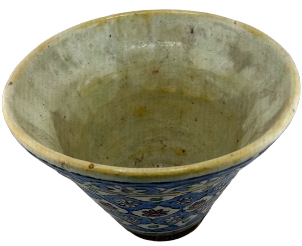 Islamic Geometric Glazed Ceramic Vase - 2