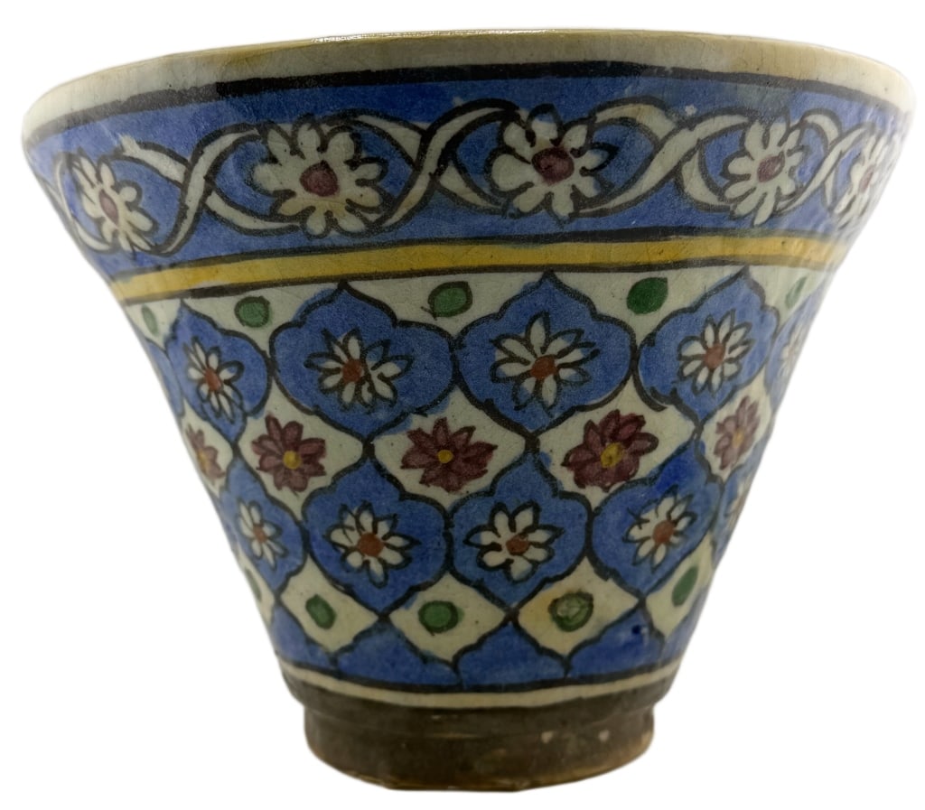 Islamic Geometric Glazed Ceramic Vase - 3