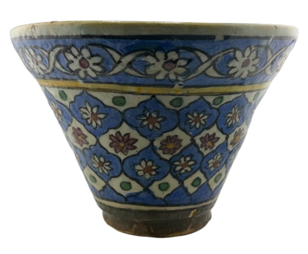 Islamic Geometric Glazed Ceramic Vase - 4
