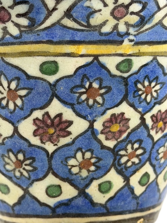 Islamic Geometric Glazed Ceramic Vase - 6