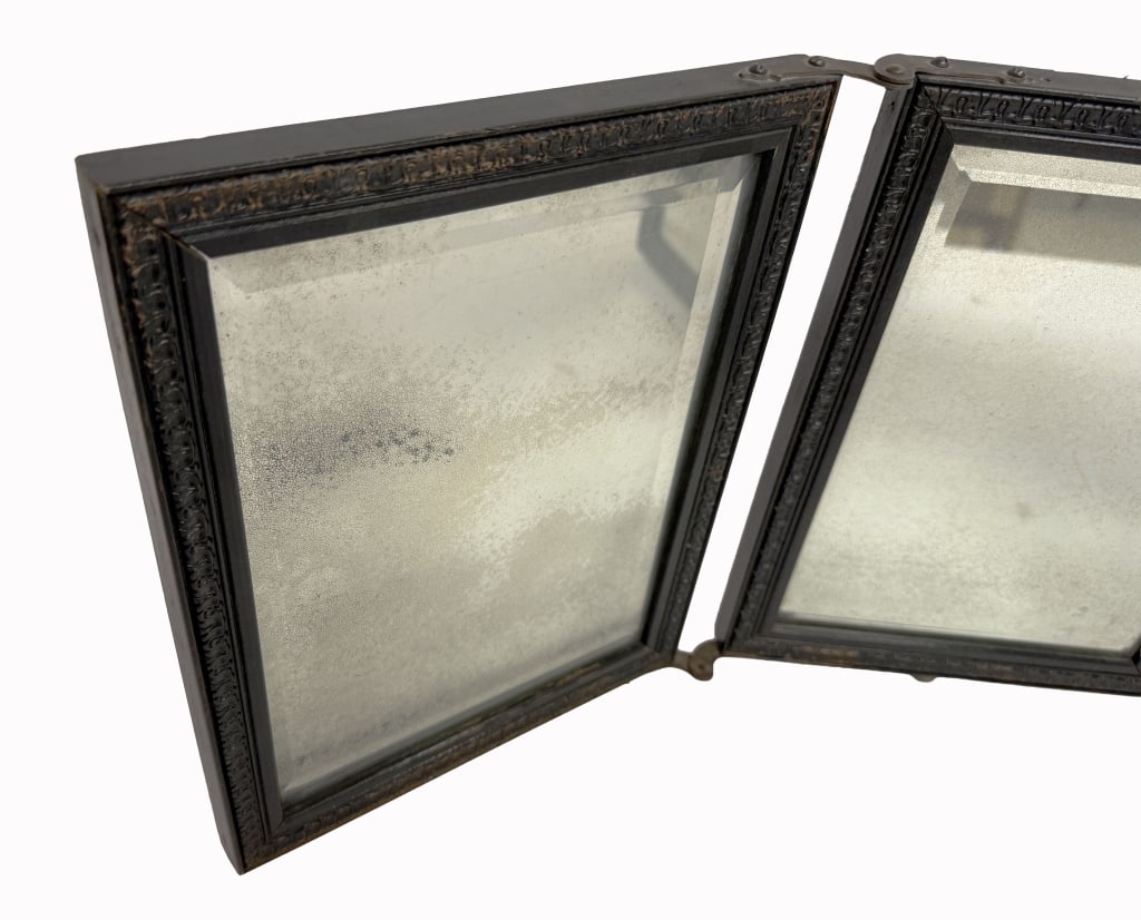 Antique Tri-Fold Vanity Mirror - 3
