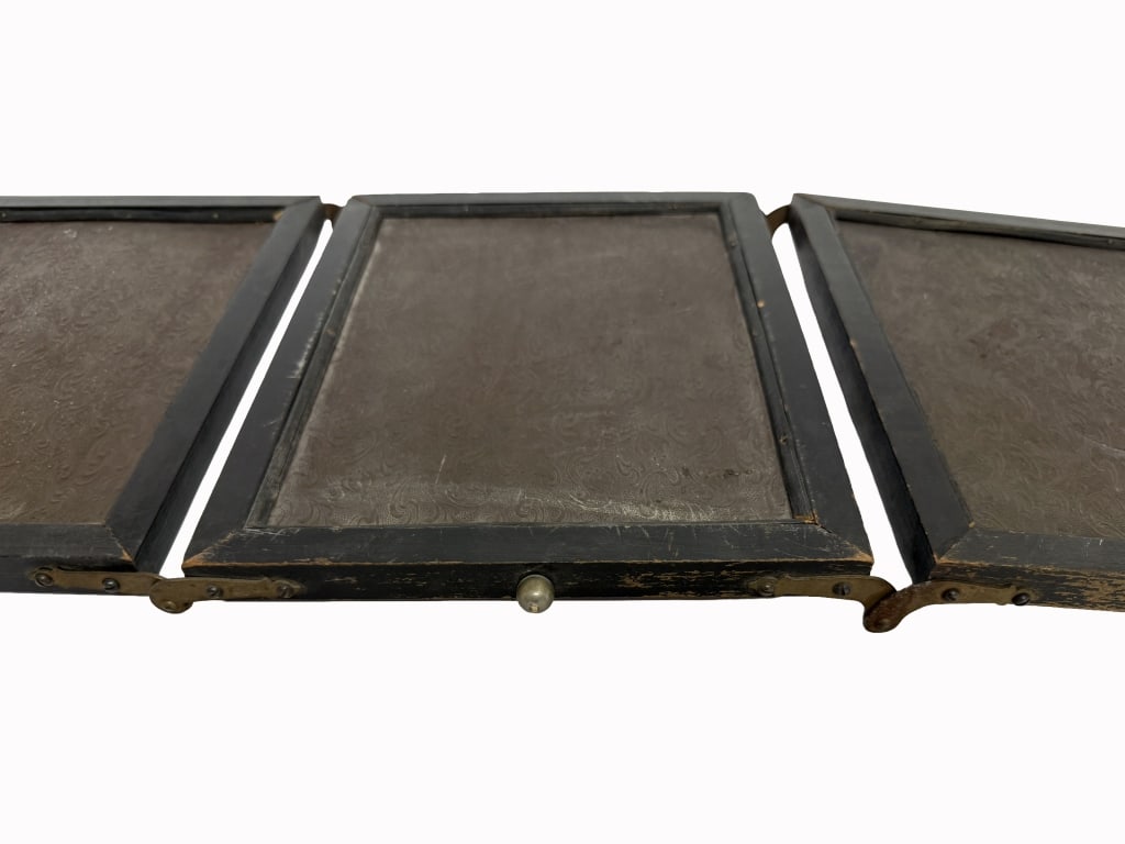 Antique Tri-Fold Vanity Mirror - 9