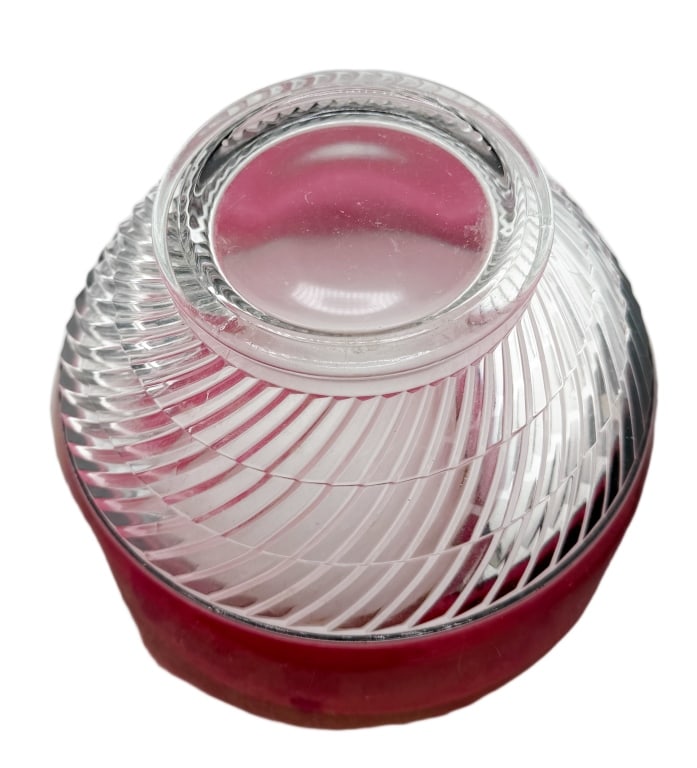 Crystal Ruby Bowl and Charger - 7