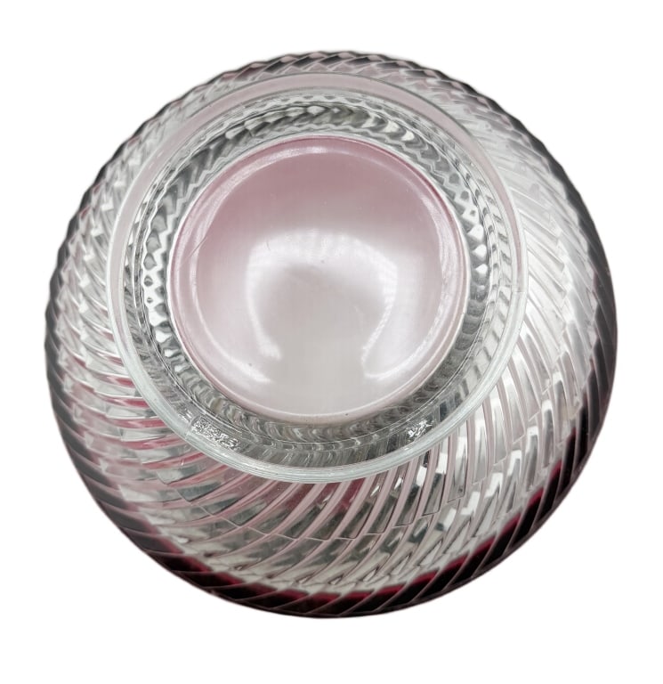 Crystal Ruby Bowl and Charger - 8
