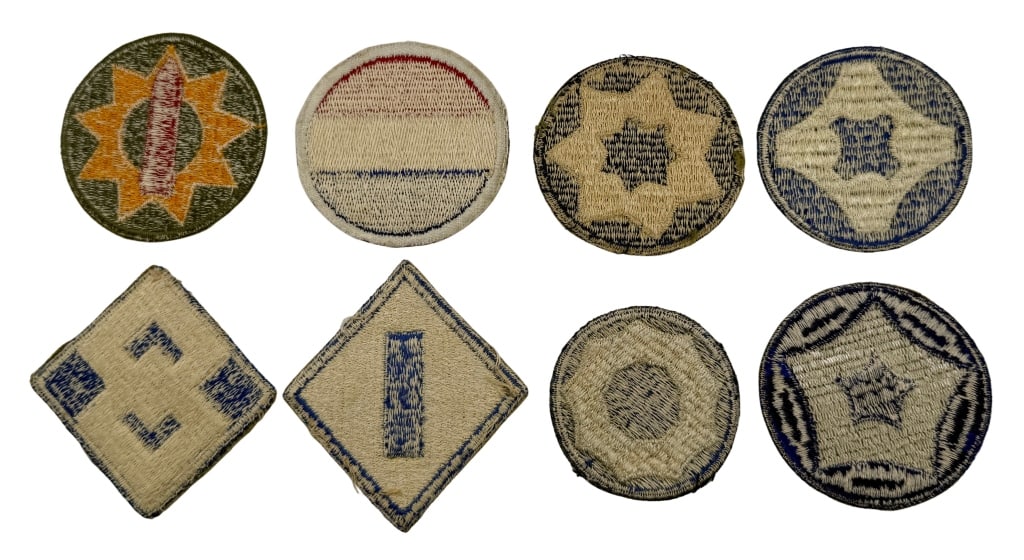 WWII Era Service Command Insignia Patch Lot - 2