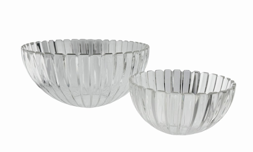 Vintage Tiffany & Co. Clear Crystal Ribbed Bowls (1 of 12)